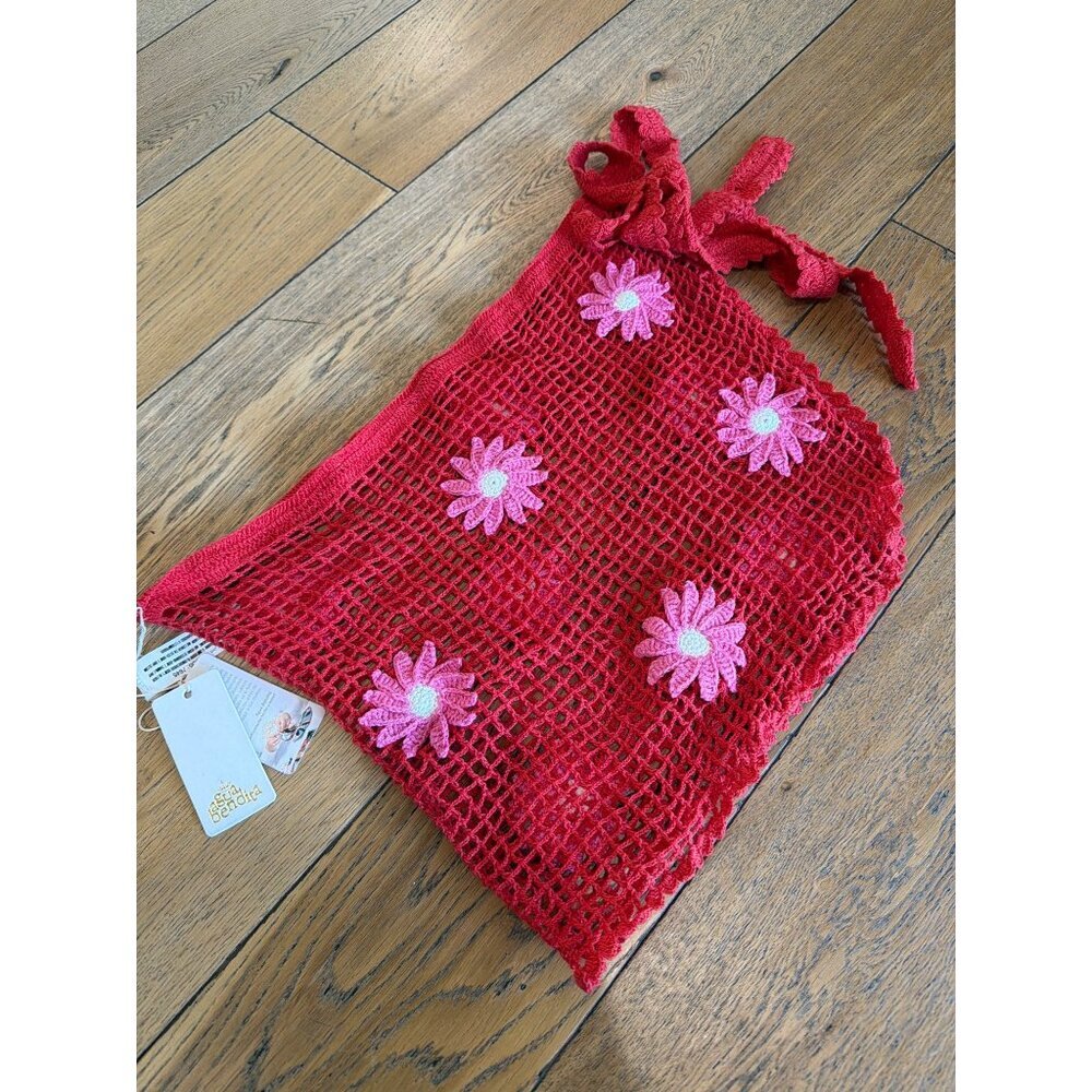 Agua Bendita x REVOLVE Maia Sarong Fuchsia & Red Womens Size M/L - Picture 7 of 10